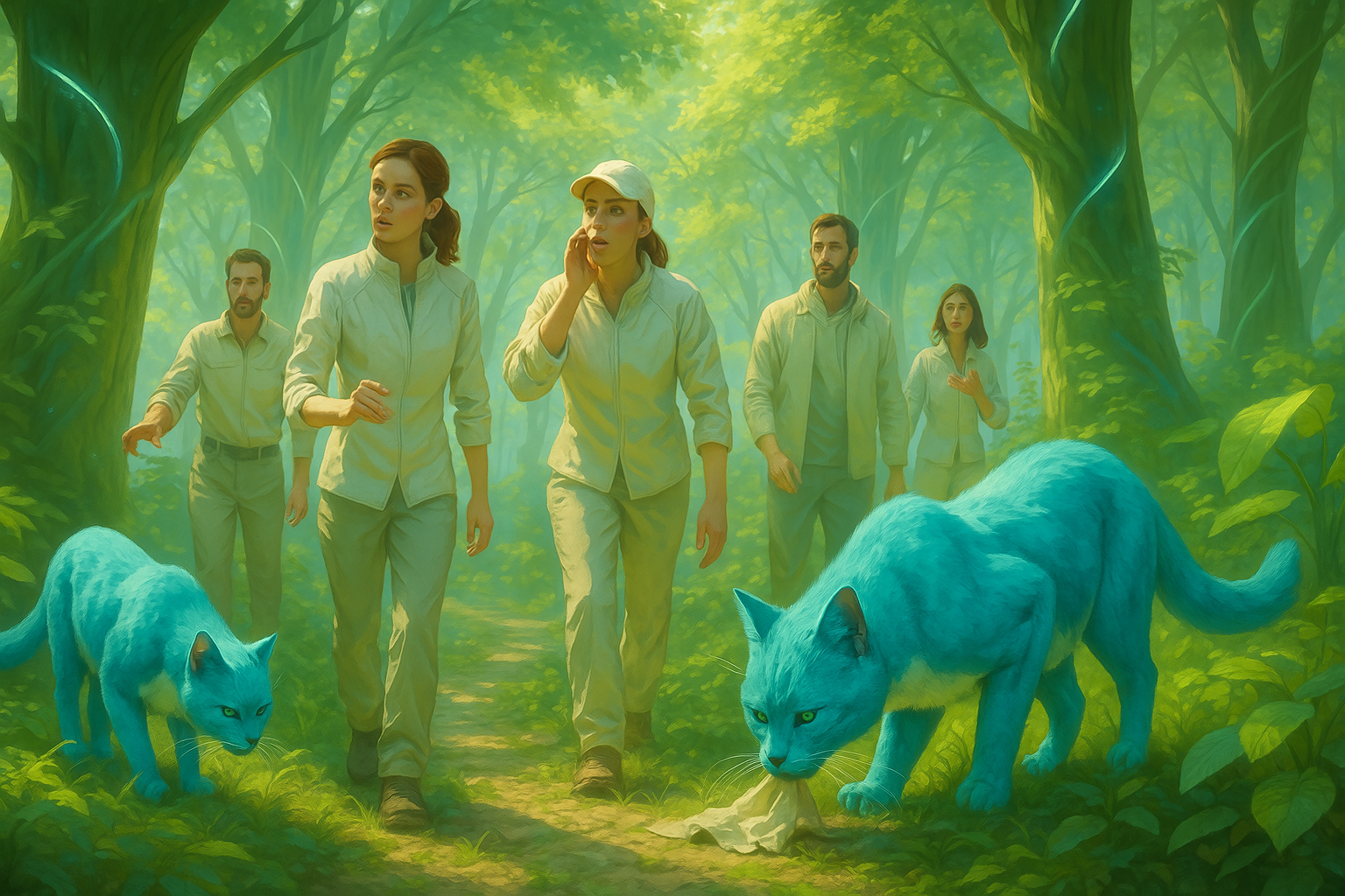 BlueMenoo Katzen als Helfer